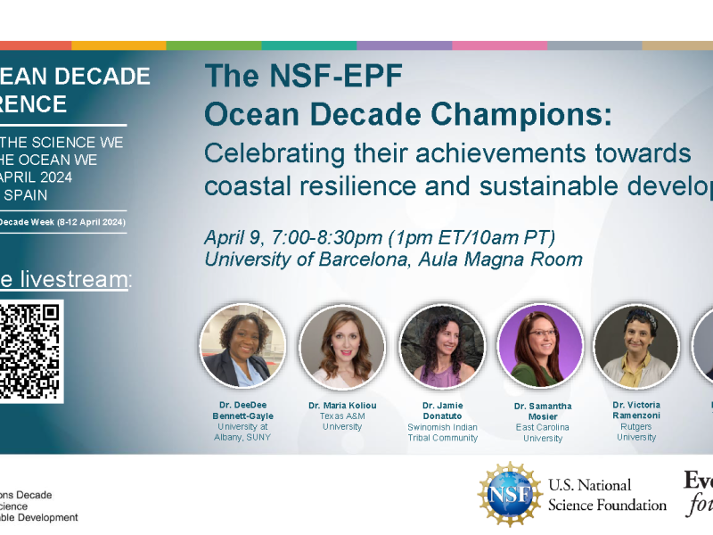 Dr. DeeDee Bennett Gayle to present at the UN Ocean Decade Conference in Barcelona, Spain